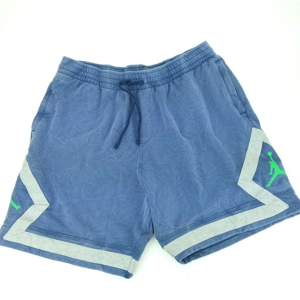Jordan Legacy AJ13 Diamond Shorts Sz Large 100% Authentic CW0803 450 Blue